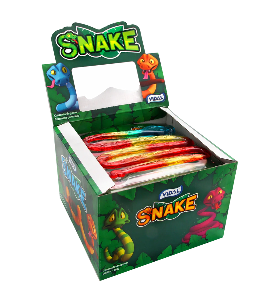 Vidal Jelly Snake 66 g Fruchtgummi Riesenschlange für Kinderpartys