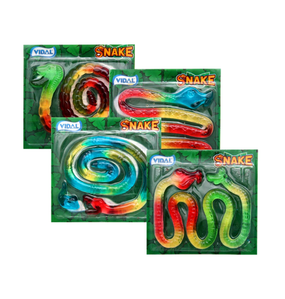 Vidal Jelly Snake 66 g Fruchtgummi Riesenschlange für Kinderpartys