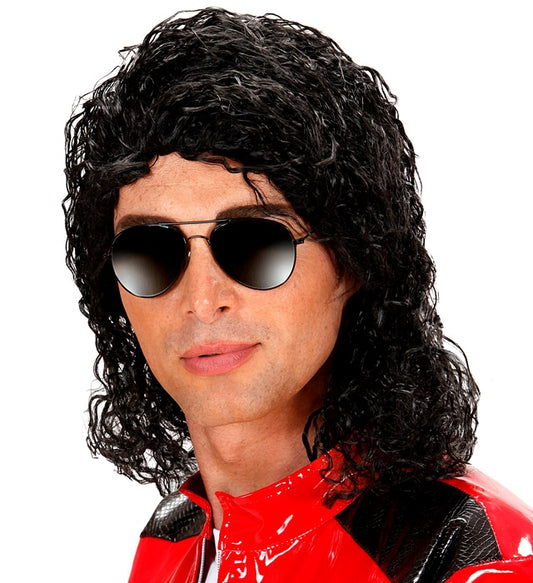 "PERÜCKE KING OF POP" in Box Schwarz