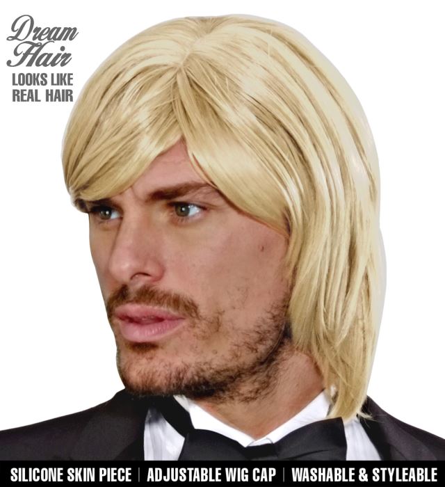 Blonde Dream Hair Perücke in natürlichem Blond für Fasnacht und Karneval