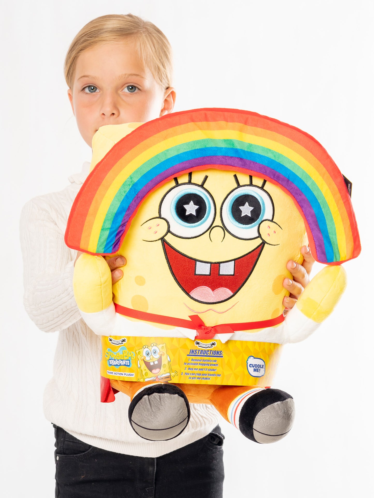 Kidrobot SpongeBob SquarePants Rainbow Hugme Vibrating Plush Soft Toys