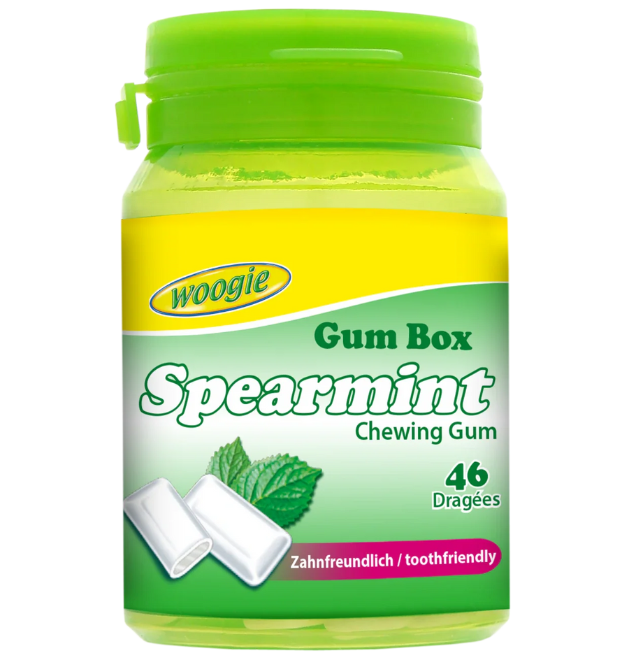 Woogie Spearmint Kaugummi zuckerfrei, 46 Stück, 64,4 g
