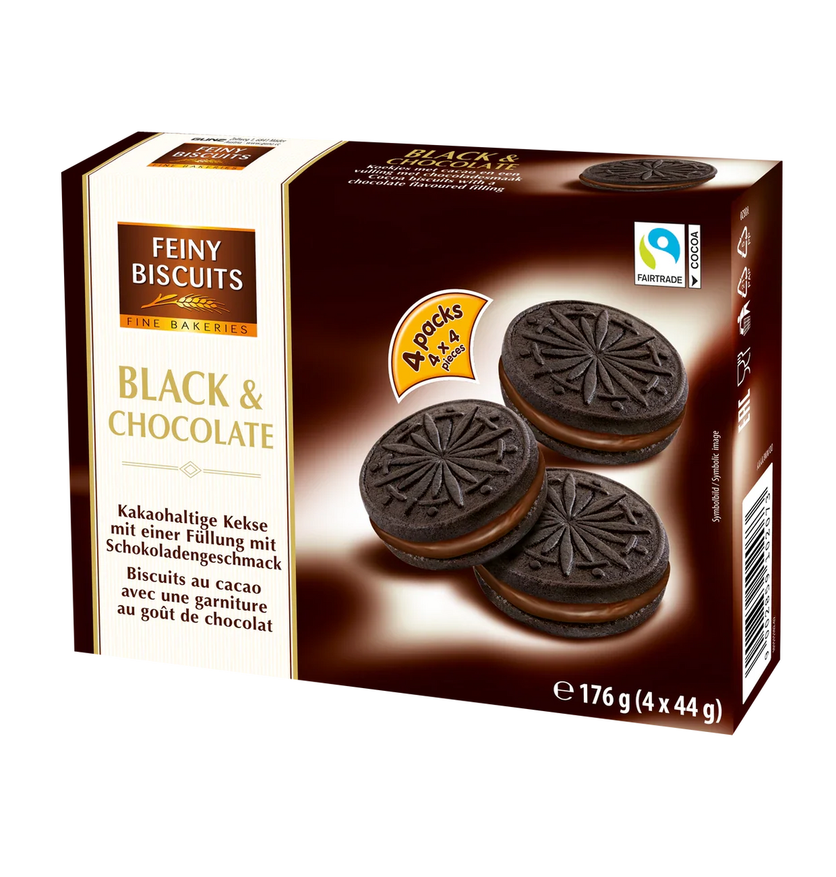 Feiny Biscuits Kekse Black & Chocolate 176 g