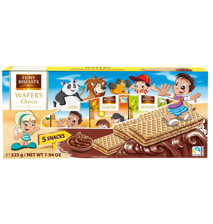 Feiny Biscuits Kinder-Waffeln mit Kakaocremefüllung 225 g in verschiedenen Motiven