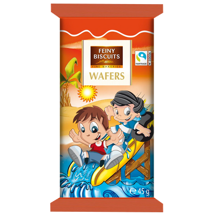 Feiny Biscuits Kinder-Waffeln mit Kakaocremefüllung 225 g in verschiedenen Motiven