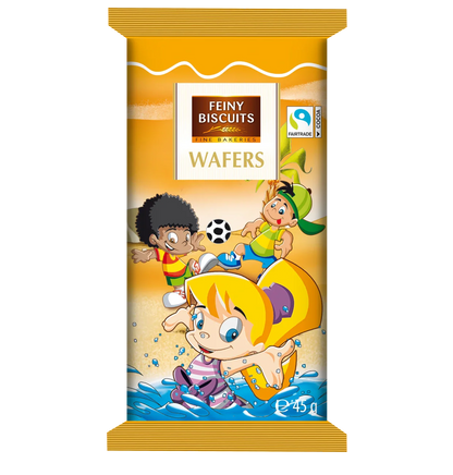 Feiny Biscuits Kinder-Waffeln mit Kakaocremefüllung 225 g in verschiedenen Motiven