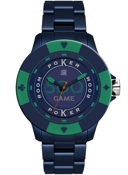 LIGHT TIME Mod. POKER - Blue / Green