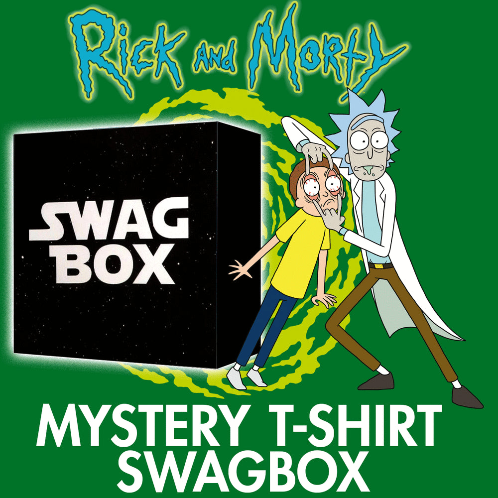 Rubies Rick and Morty Mystery-Box mit 3 bedruckten T-Shirts – Detailansicht