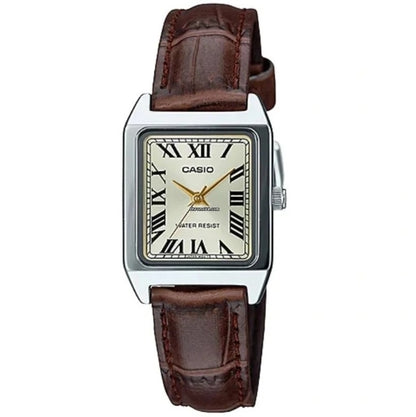 CASIO COLLECTION Mod. LADY TANK, ALLOY, LEATHER - CHAMPAGNE