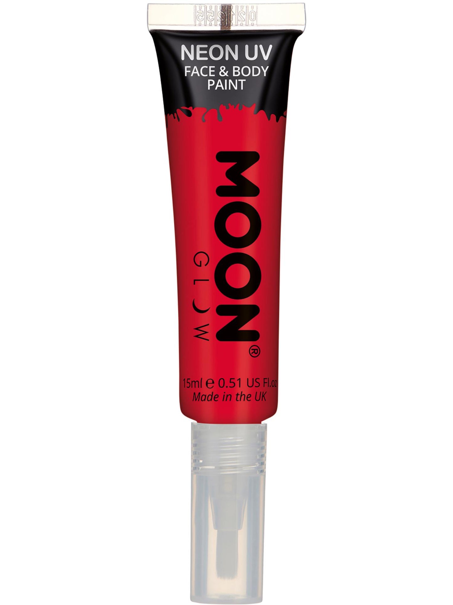 Smiffys Moon Glow Intense Neon UV Face Paint, Red CD für Unisex