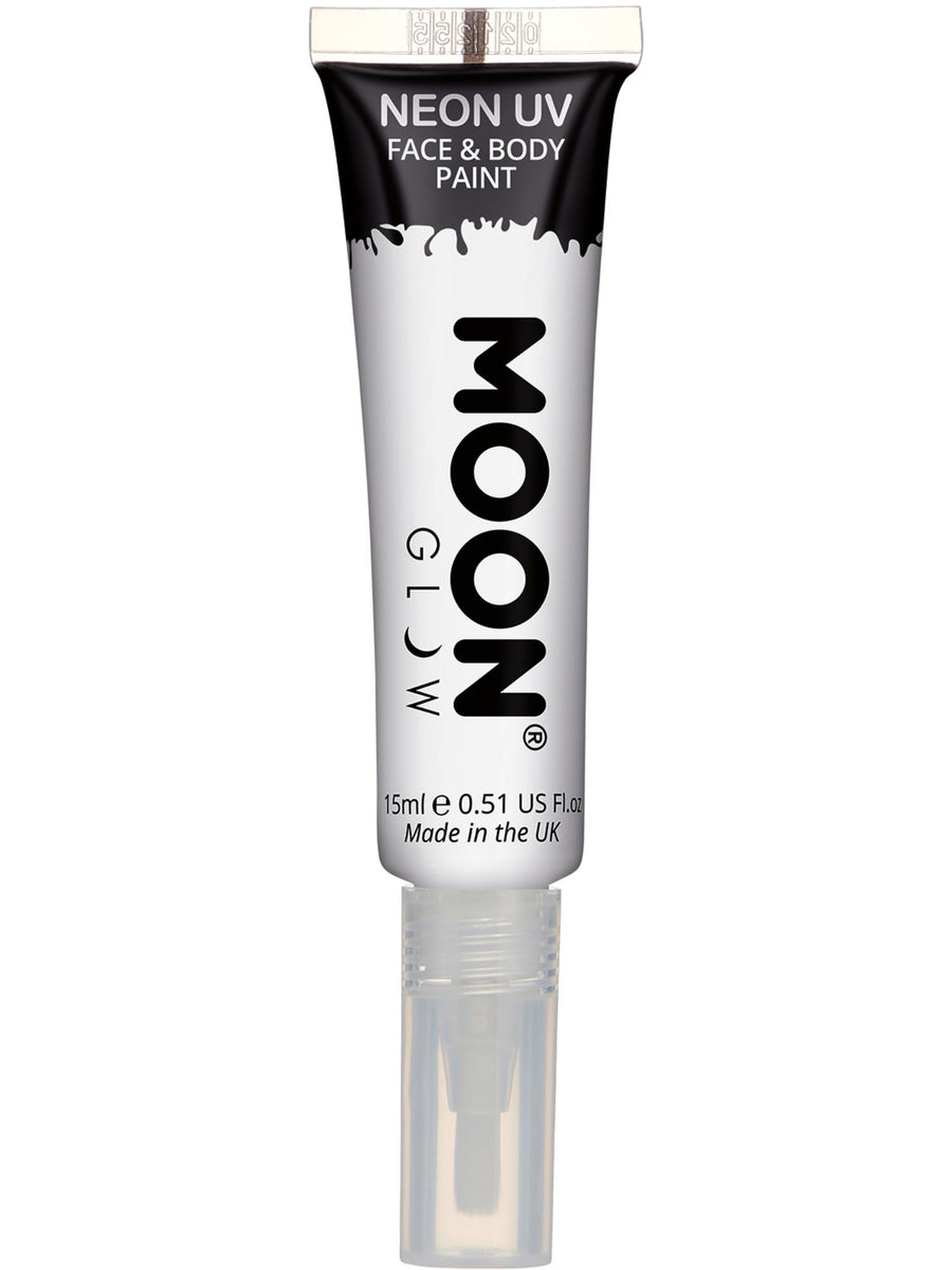 Smiffys Moon Glow Intense Neon UV Face Paint, White CD für Unisex