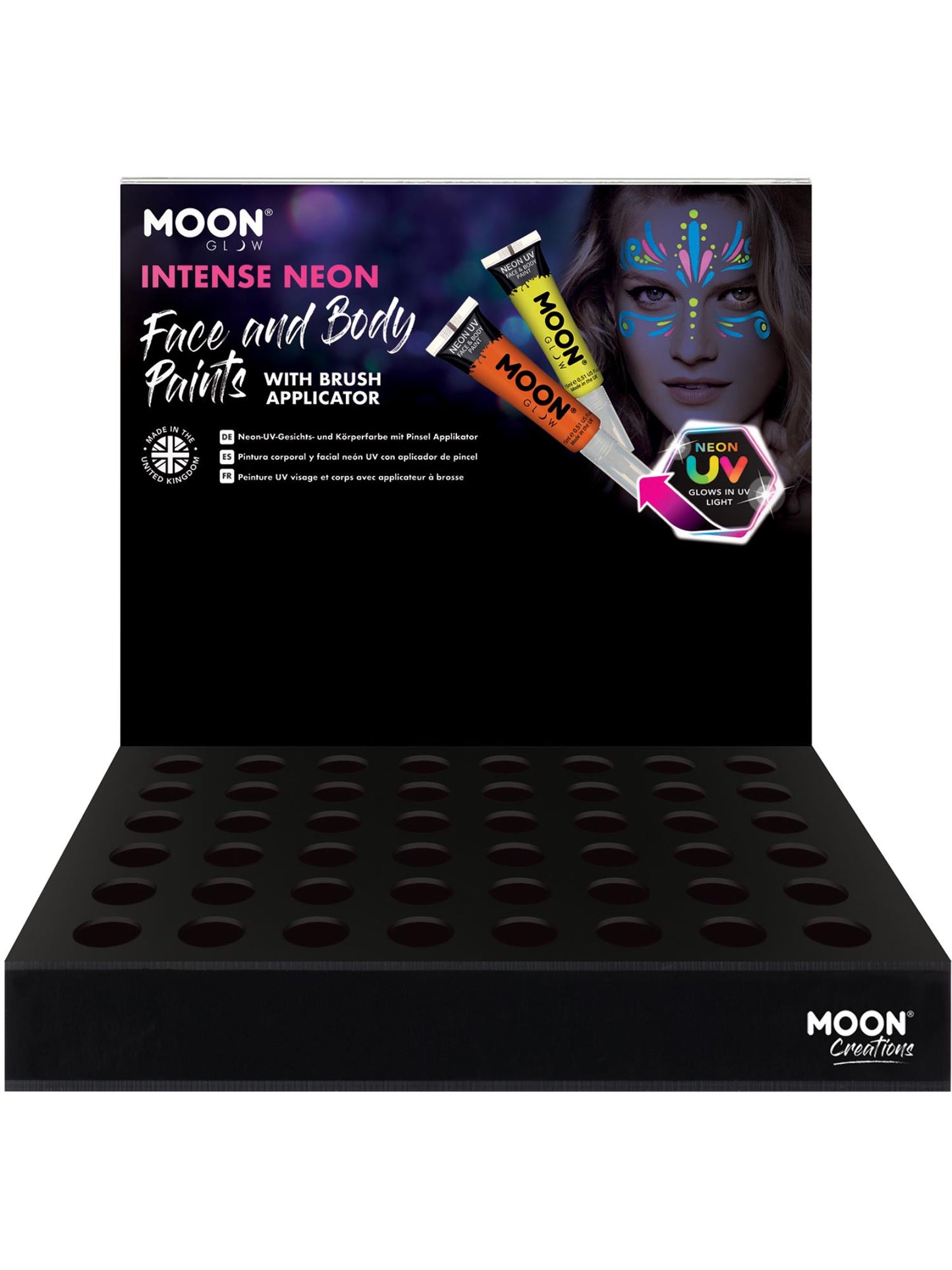 Smiffys Moon Glow Intense Neon UV Face Paint, SF für Unisex