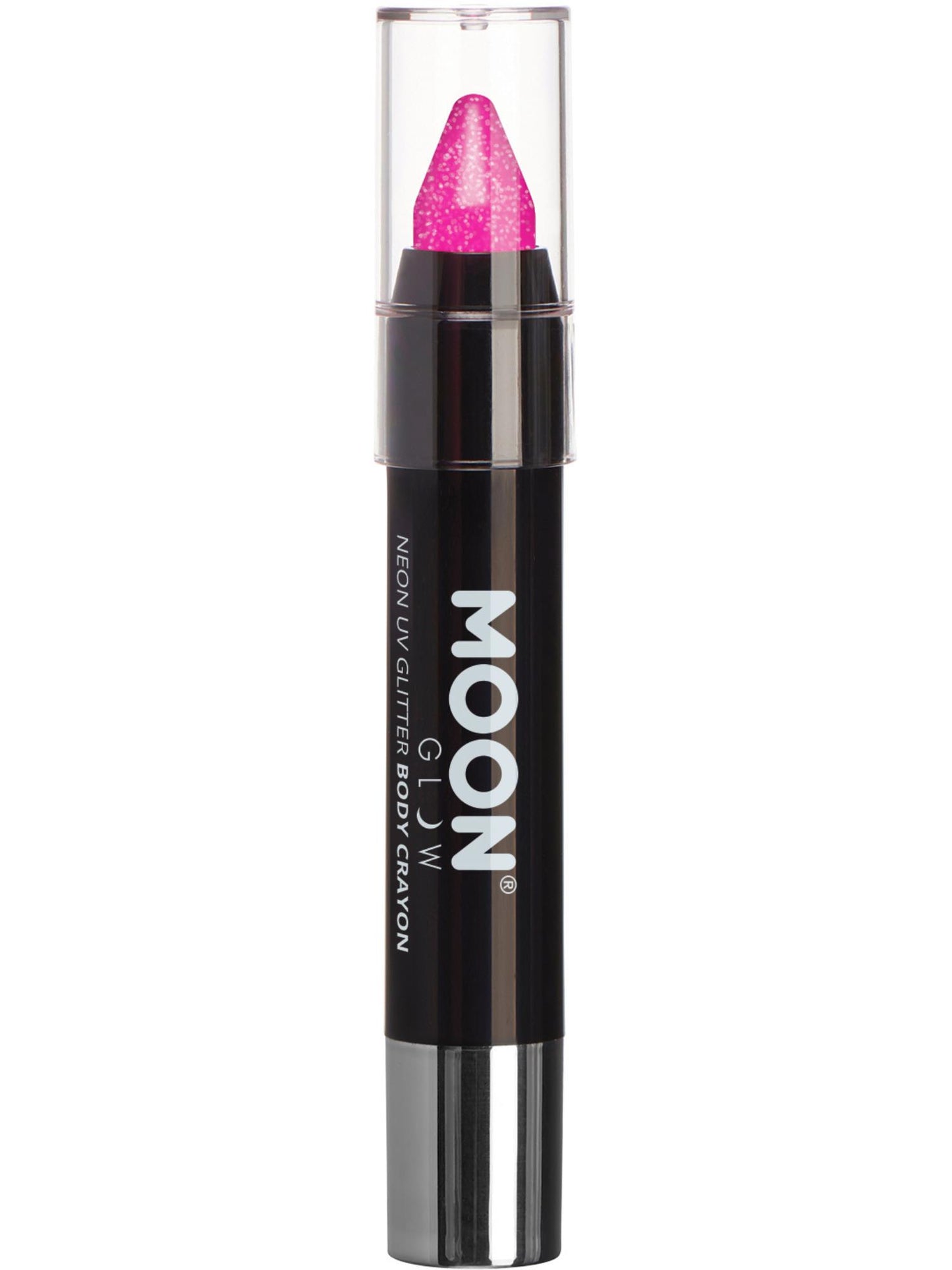 Smiffys Moon Glow - Neon UV Glitter Body Crayons, Magenta CD für Unisex