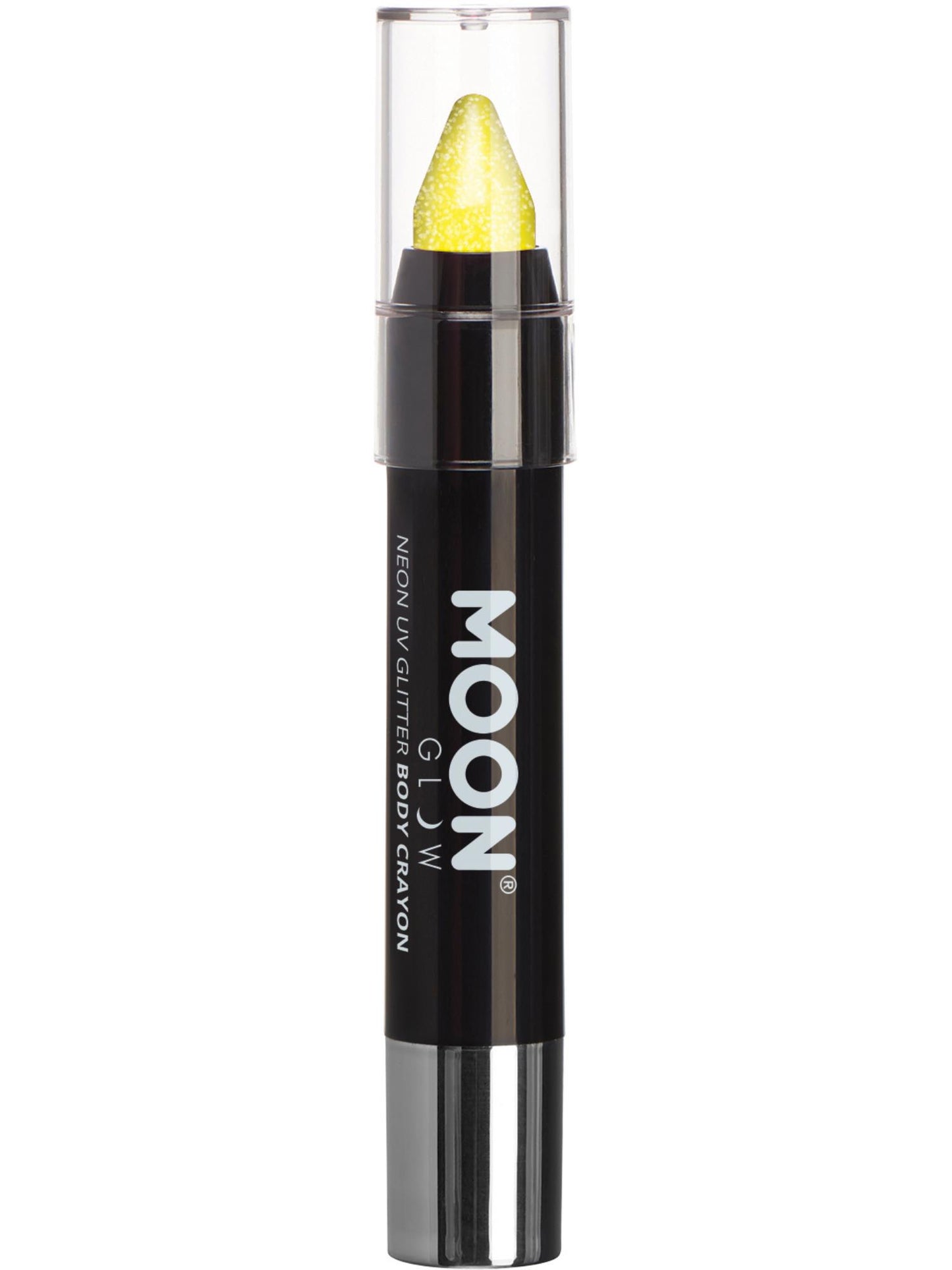 Smiffys Moon Glow - Neon UV Glitter Body Crayons, Yellow CD für Unisex