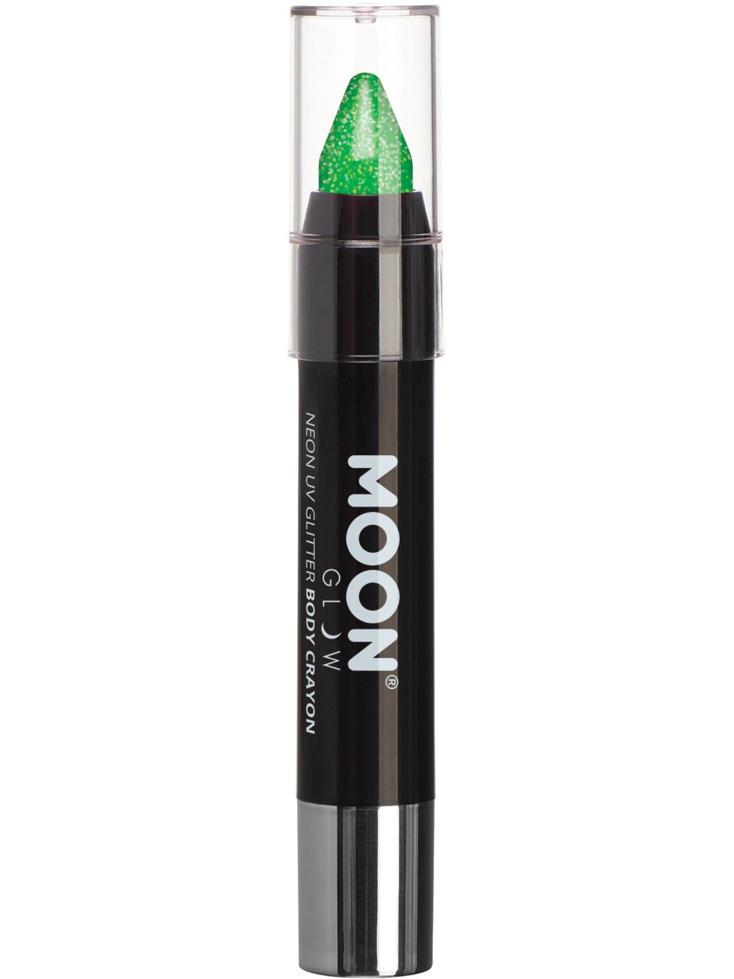 Smiffys Moon Glow - Neon UV Glitter Body Crayons, Green CD für Unisex