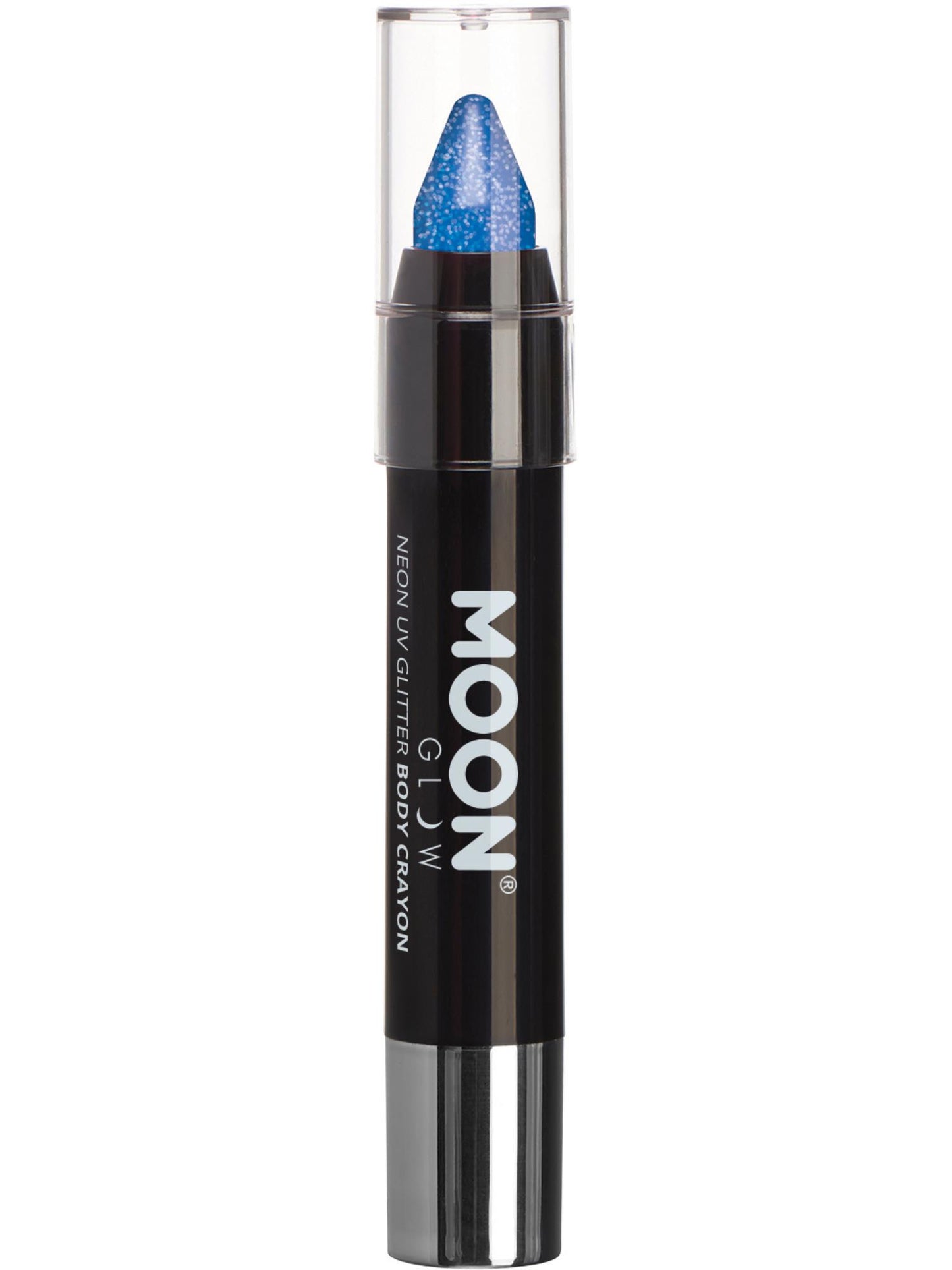 Smiffys Moon Glow - Neon UV Glitter Body Crayons, Blue CD für Unisex