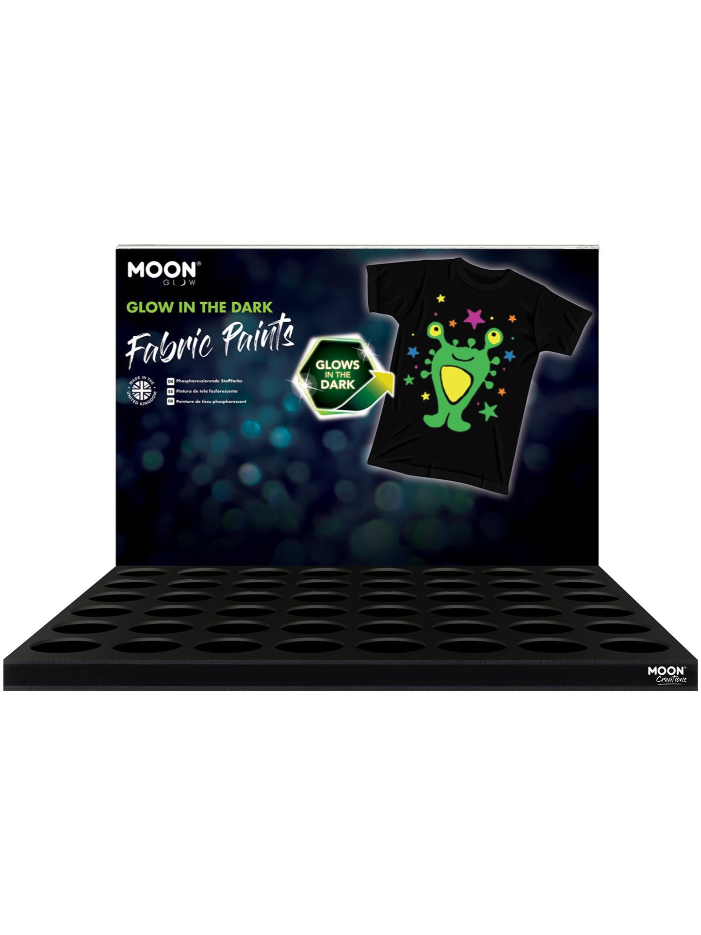 Smiffys Moon Glow - Glow in the Dark Fabric Paint, SF für Unisex