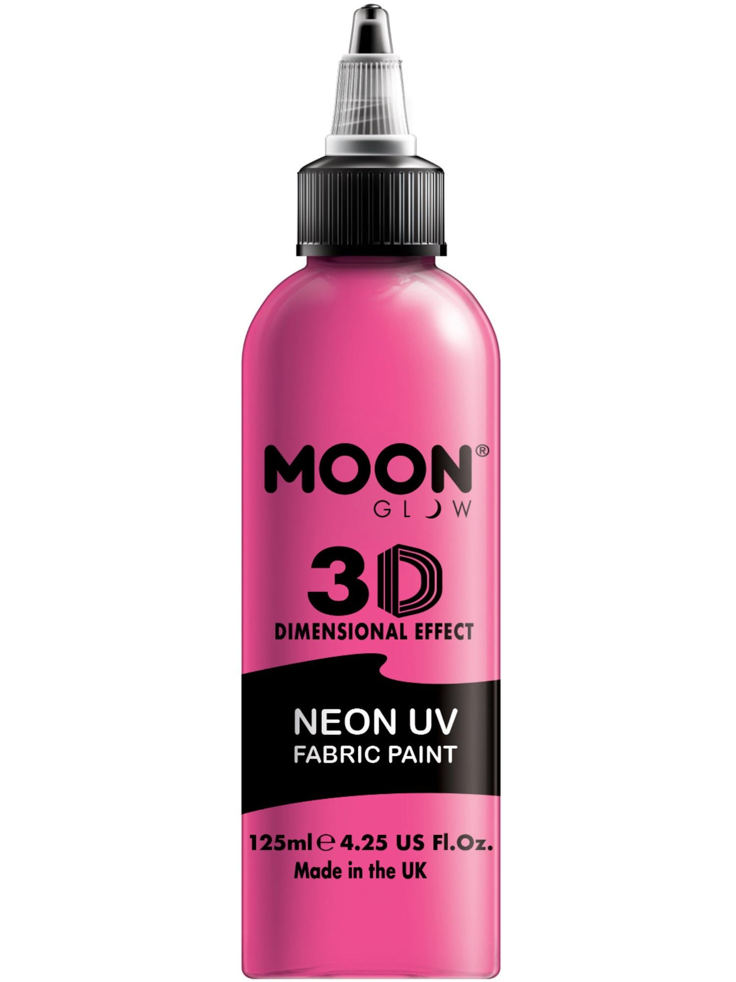 Smiffys Moon Glow - Neon UV Intense Fabric Paint, Pink CD für Unisex