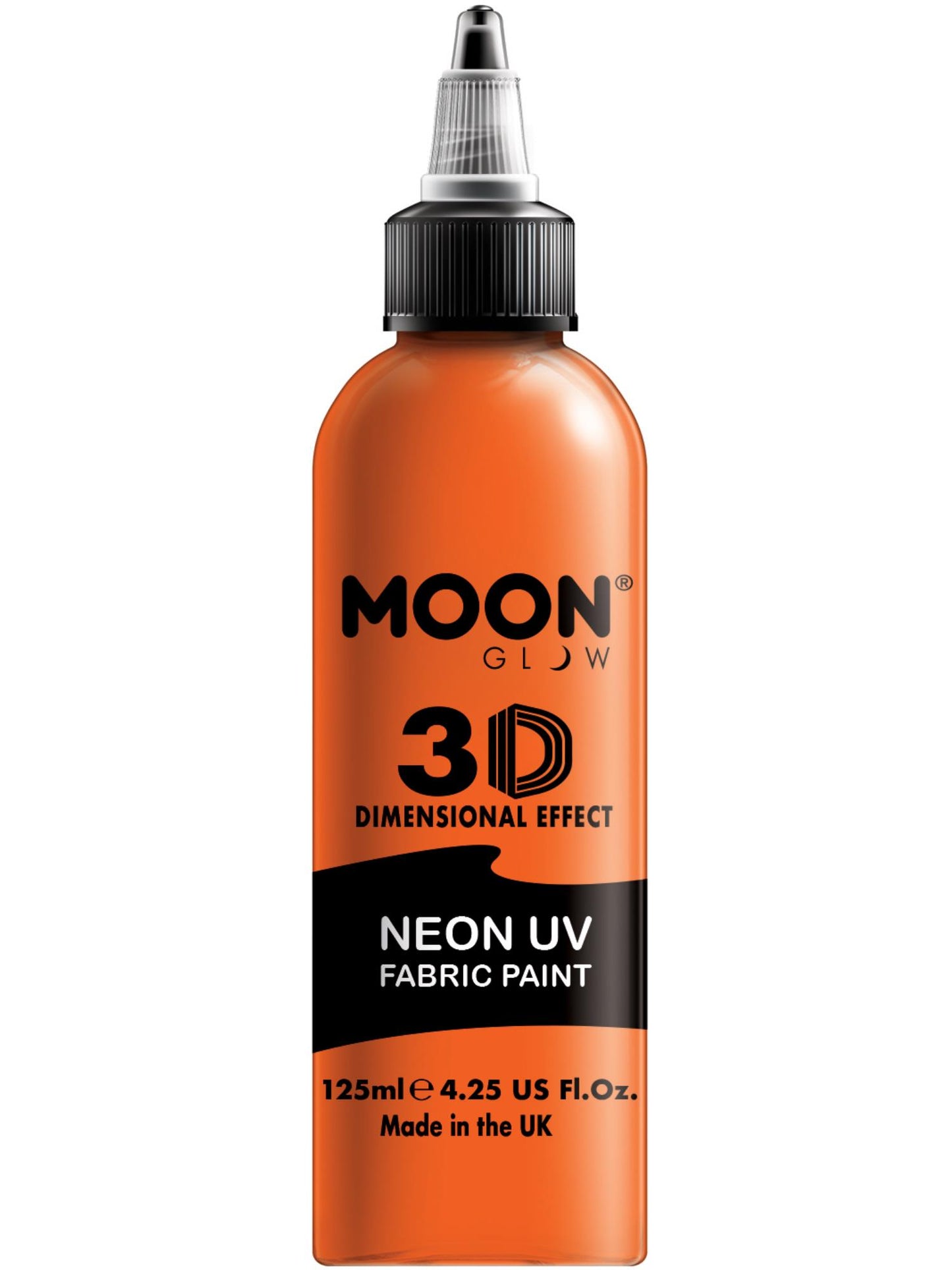 Smiffys Moon Glow - Neon UV Intense Fabric Paint, Orange CD für Unisex