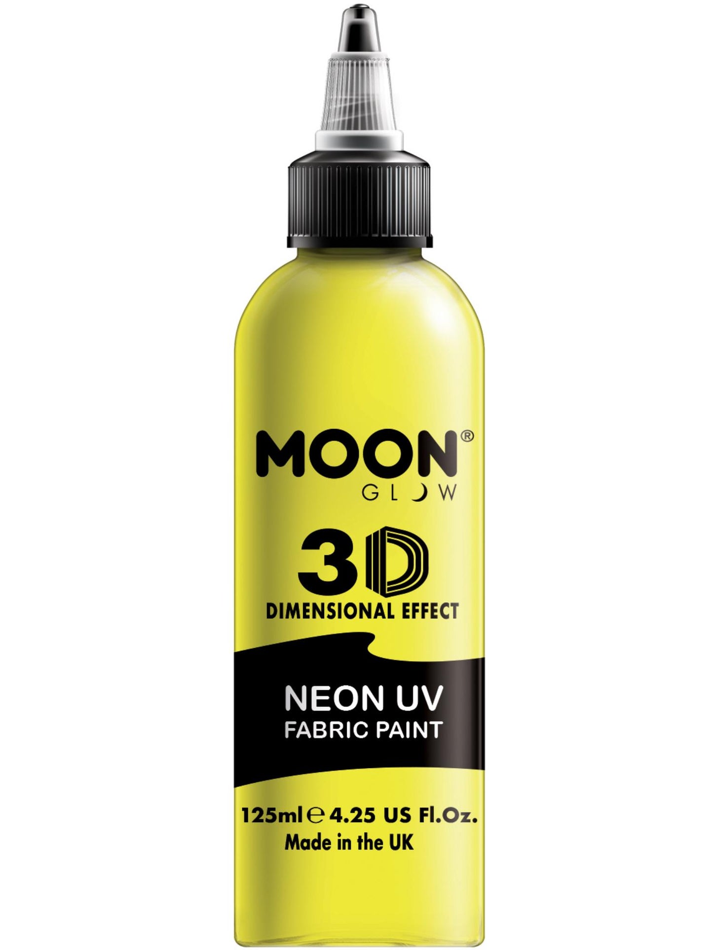 Smiffys Moon Glow - Neon UV Intense Fabric Paint, Yellow CD für Unisex