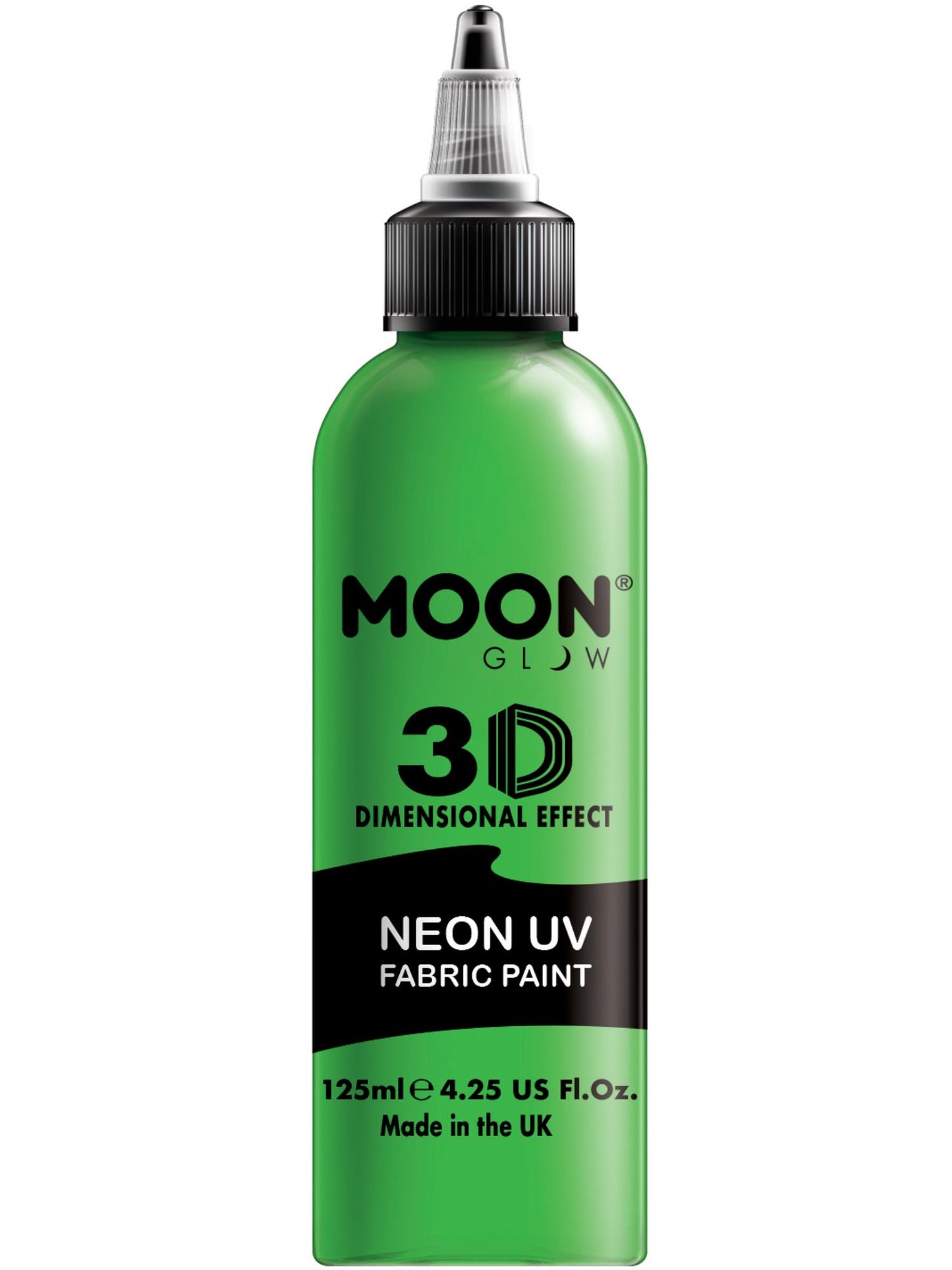 Smiffys Moon Glow - Neon UV Intense Fabric Paint, Green CD für Unisex