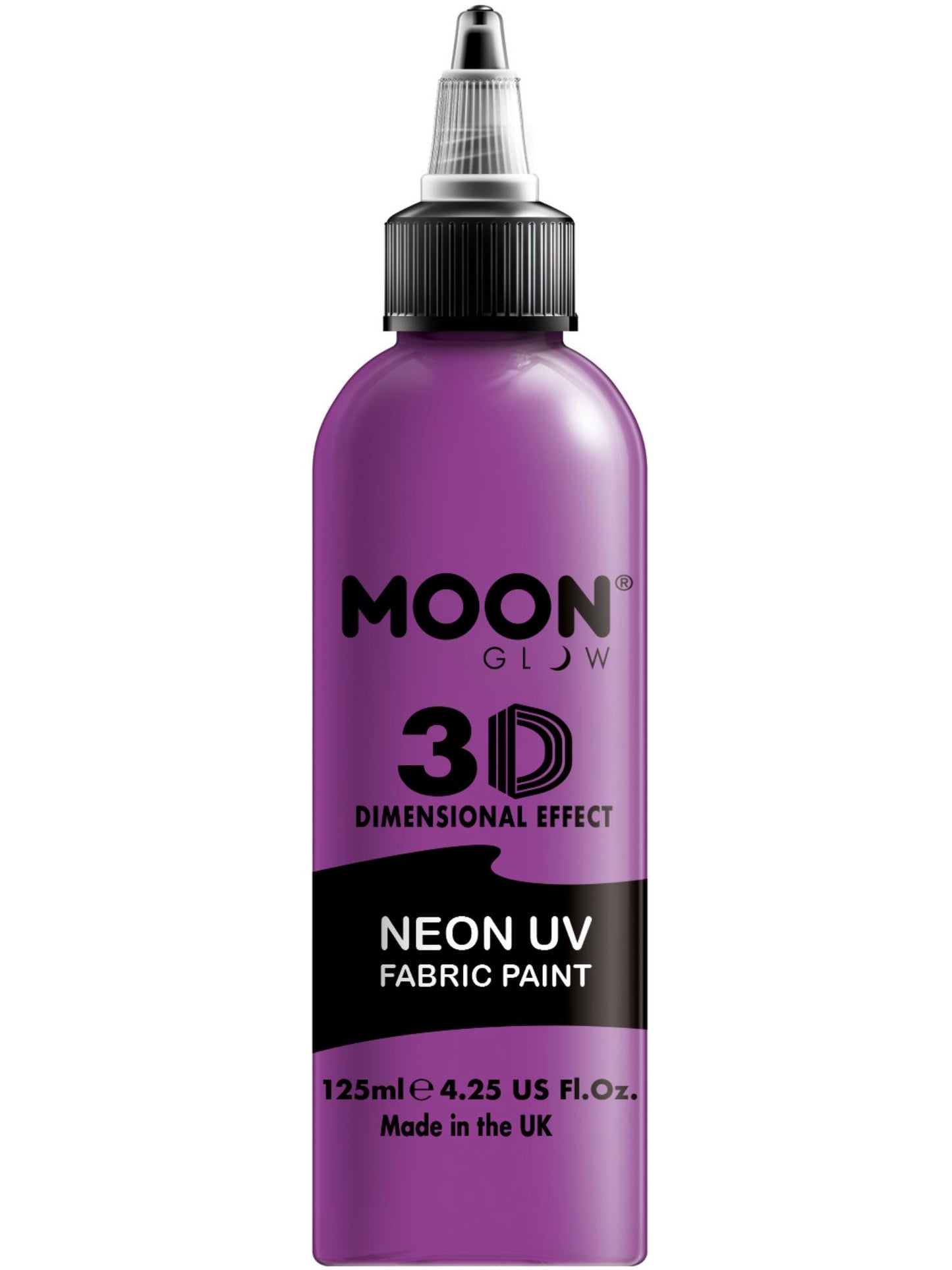 Smiffys Moon Glow - Neon UV Intense Fabric Paint, Purple CD für Unisex