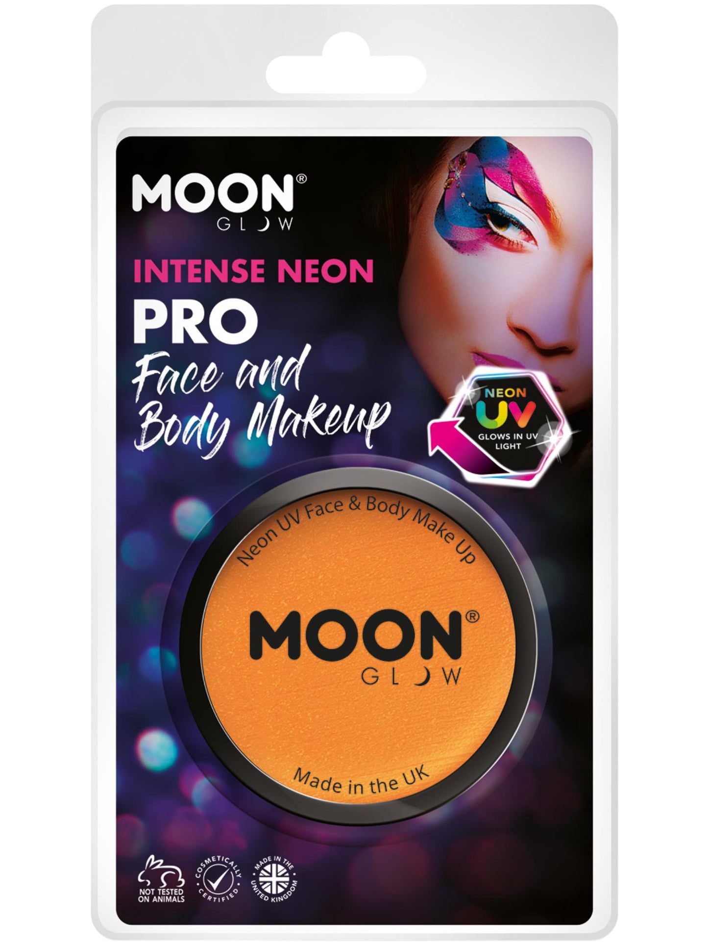 Smiffys Moon Glow Pro Intense Neon UV Cake Pot CD für Unisex