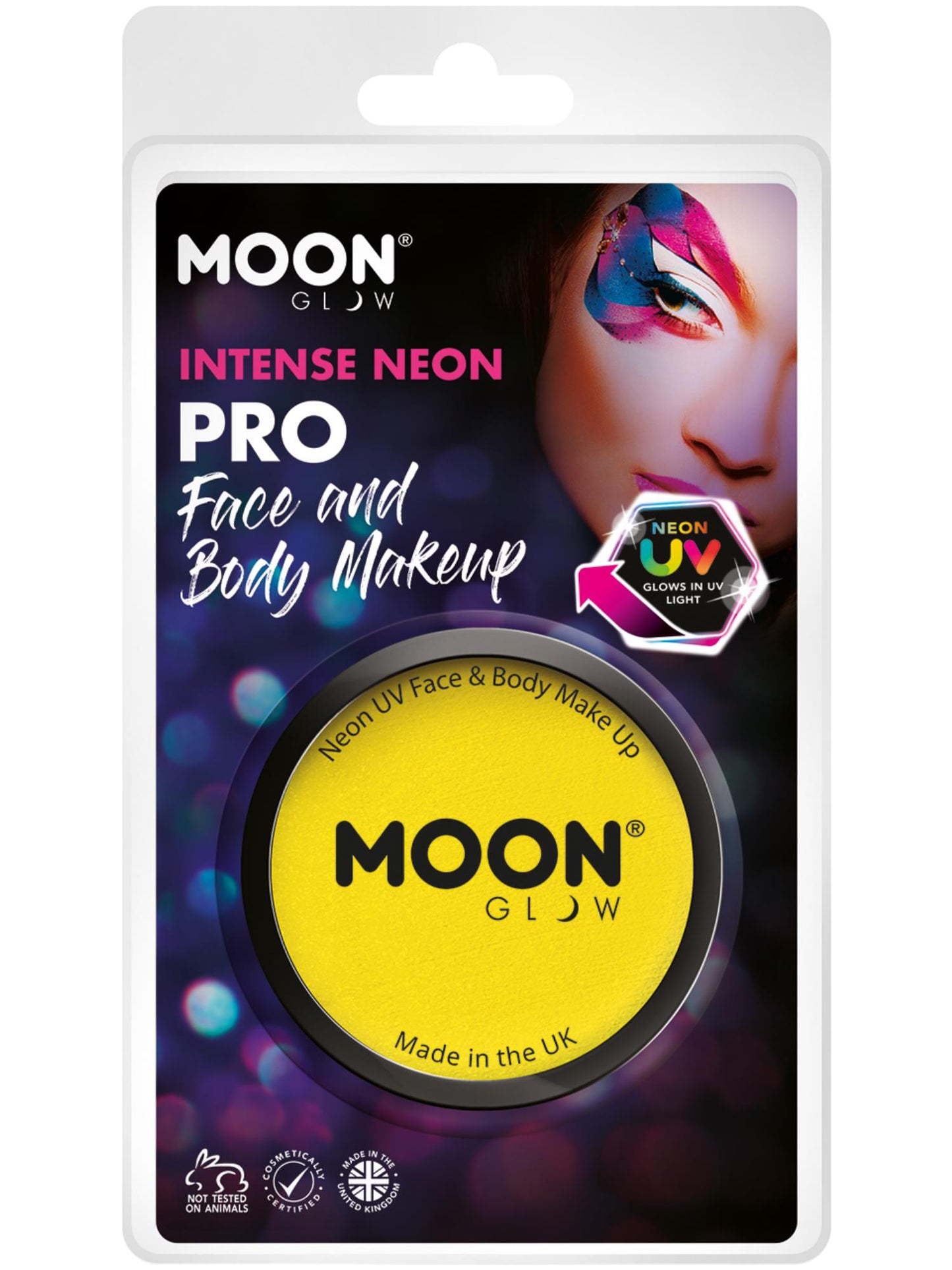 Smiffys Moon Glow Pro Intense Neon UV Cake Pot CD für Unisex