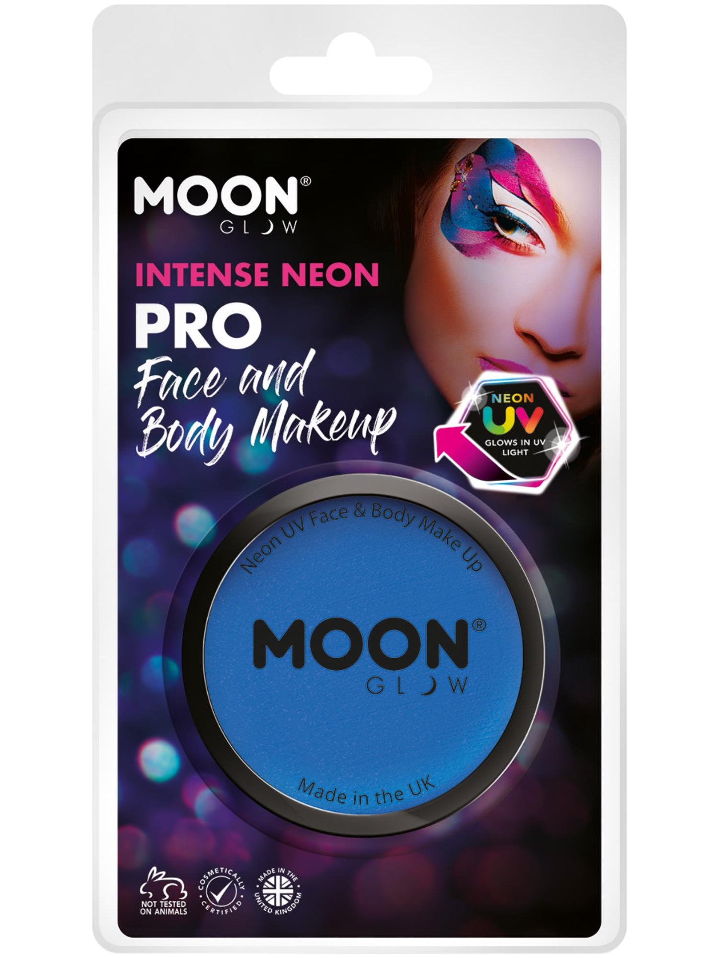 Smiffys Moon Glow Pro Intense Neon UV Cake Pot, Intense Bl CD für Unisex