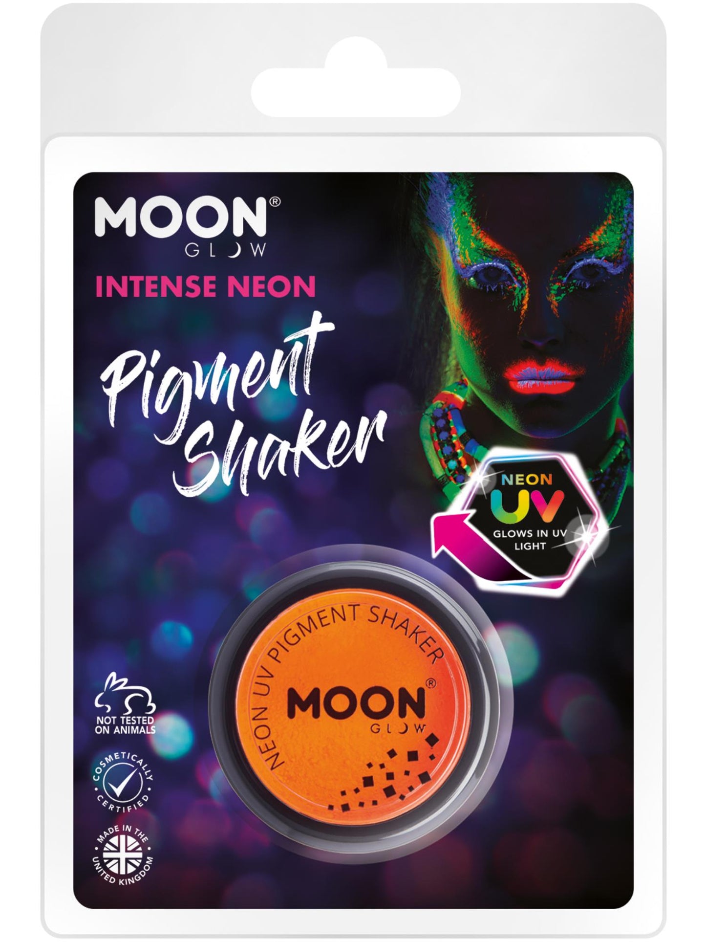 Smiffys Moon Glow Intense Neon UV Pigment Shakers CD für Unisex