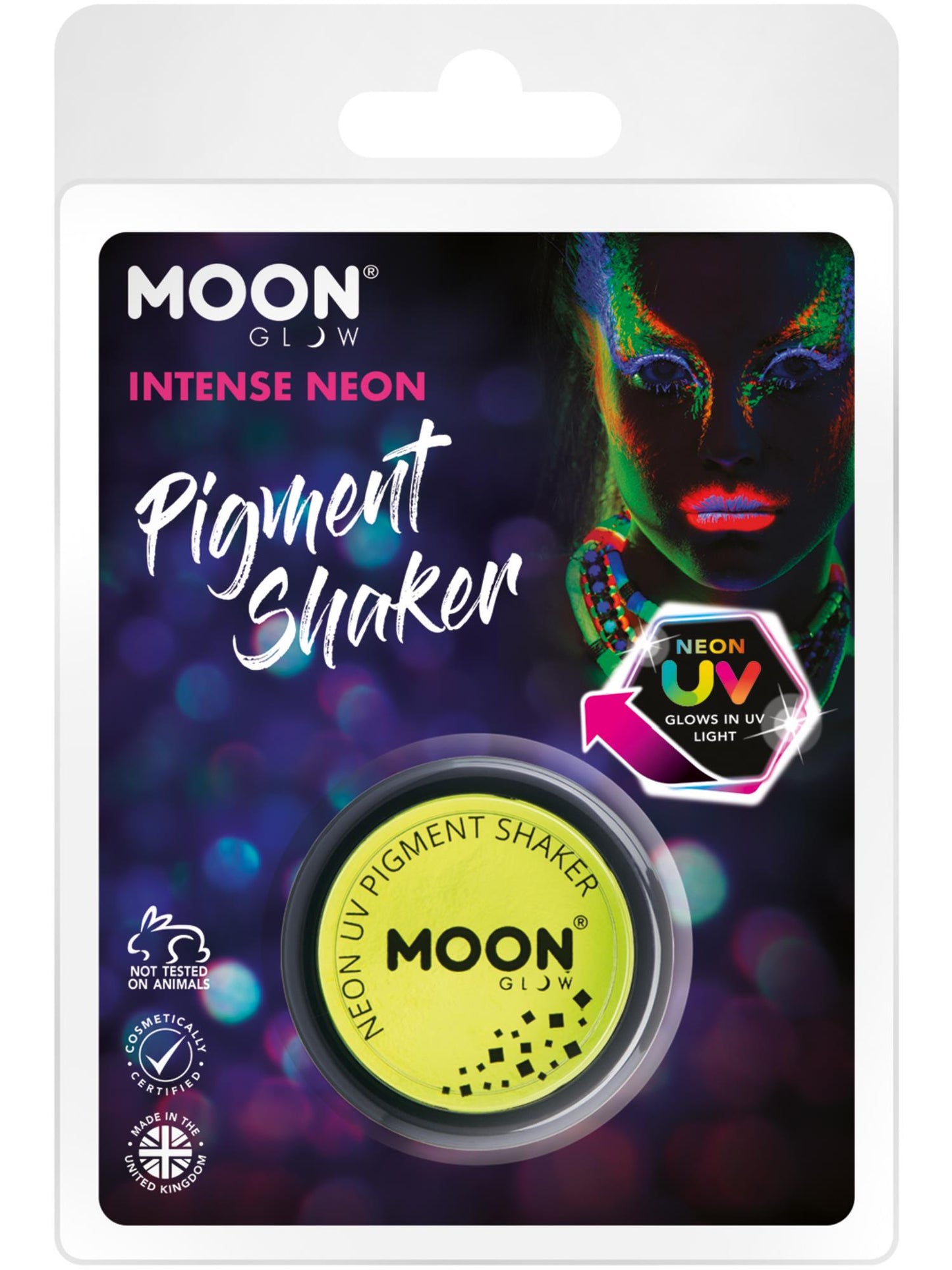 Smiffys Moon Glow Intense Neon UV Pigment Shakers CD für Unisex
