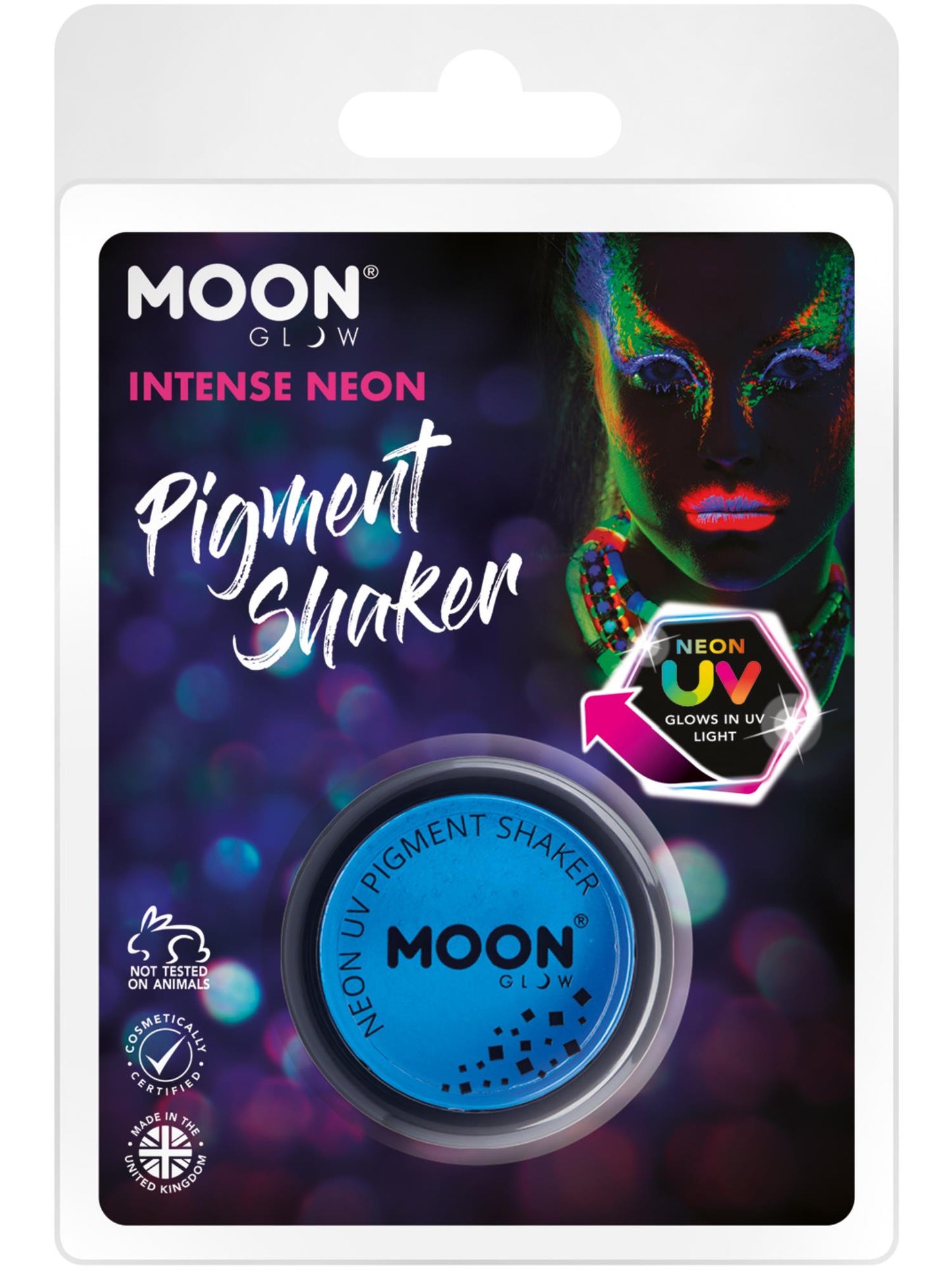 Smiffys Moon Glow Intense Neon UV Pigment Shakers CD für Unisex
