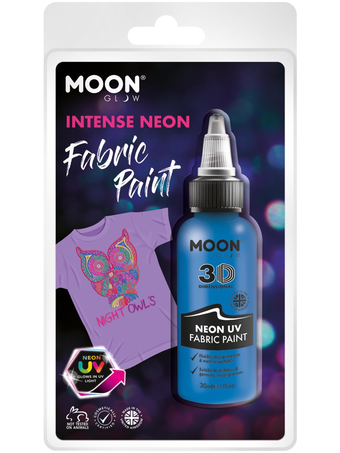 Smiffys Moon Glow - Neon UV Intense Fabric Paint CD für Unisex