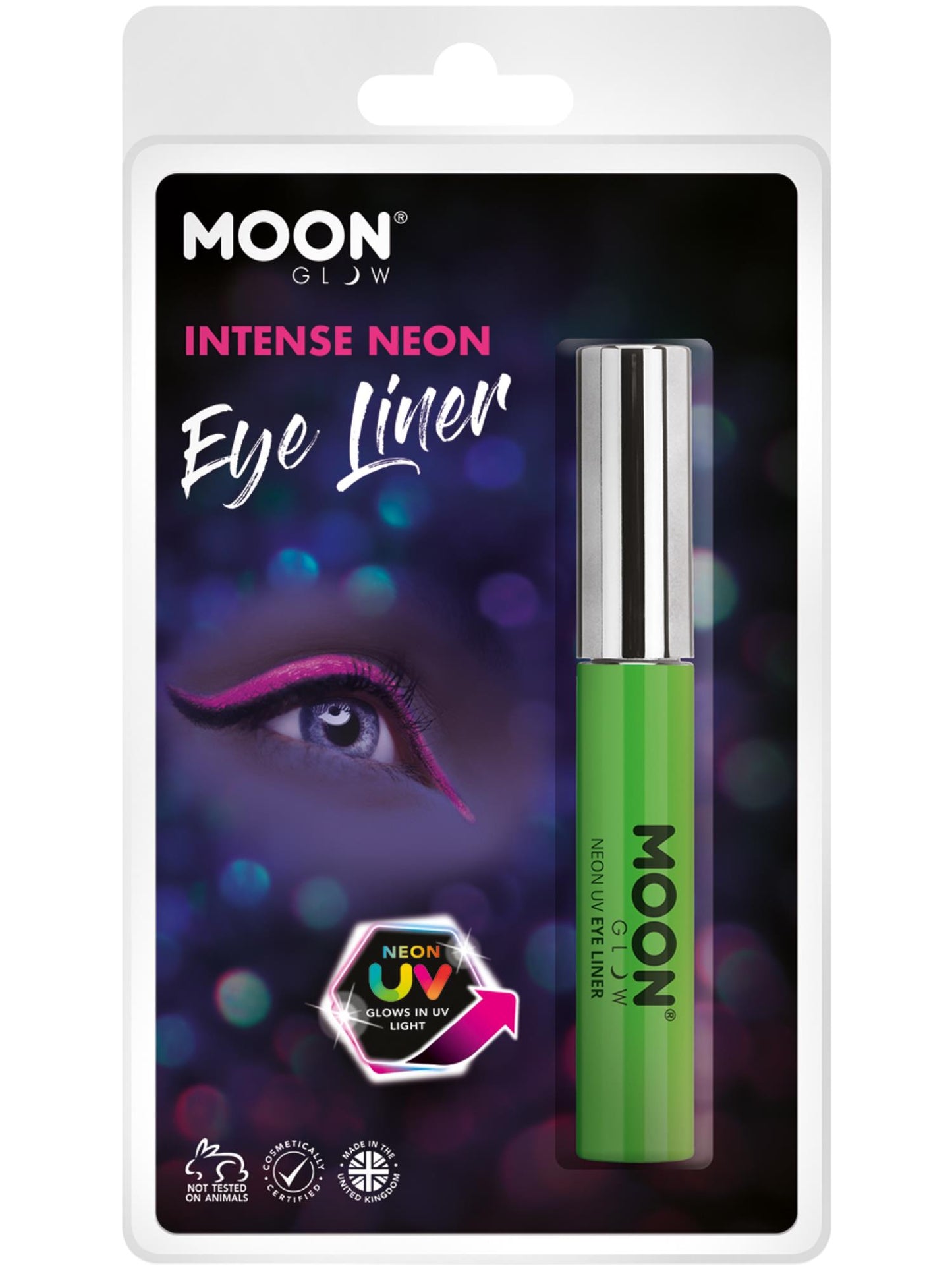 Smiffys Moon Glow Intense Neon UV Eye Liner, Intense Green CD für Unisex