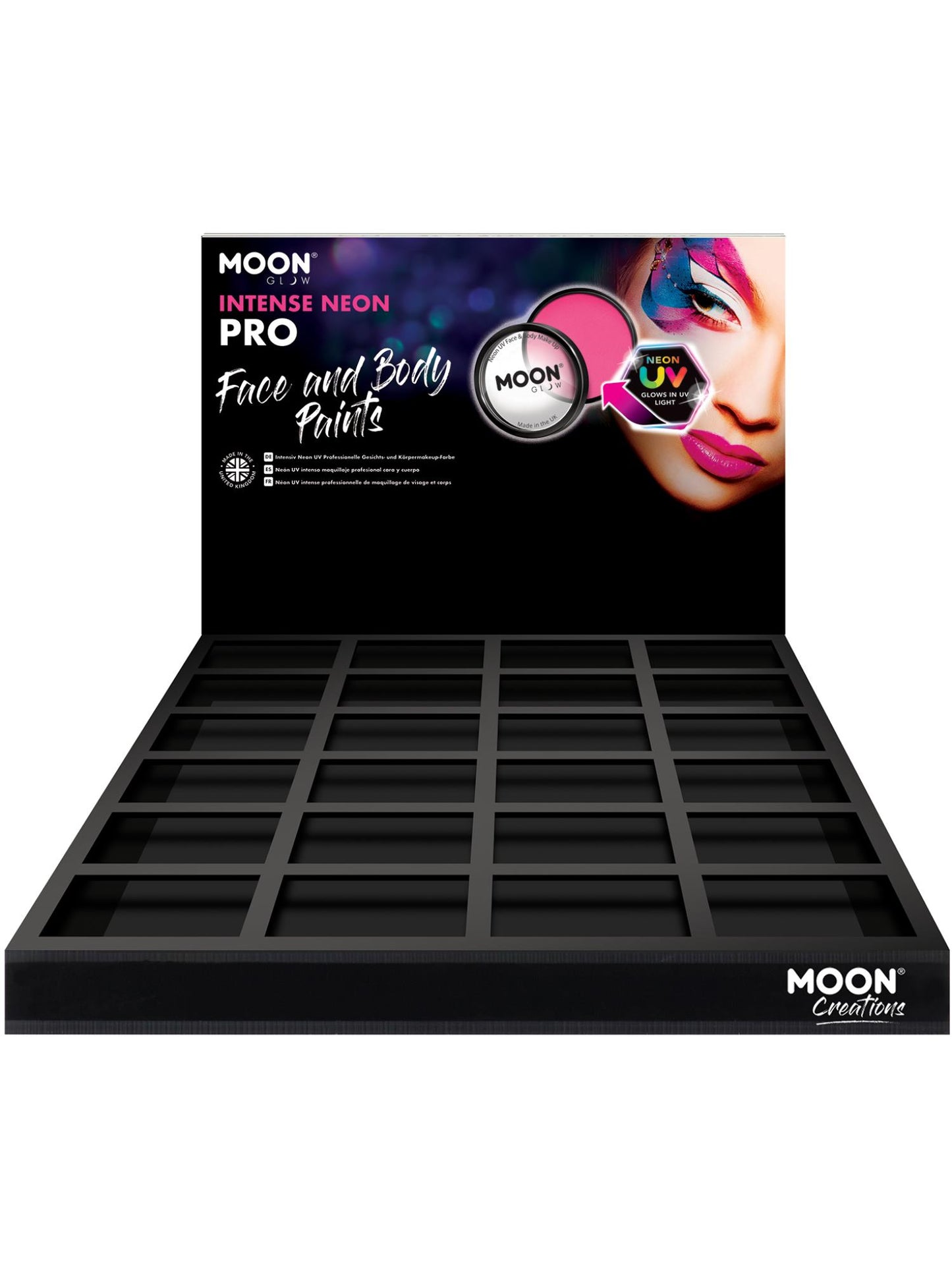Smiffys Moon Glow Pro Intense Neon UV Cake Pot, SF für Unisex