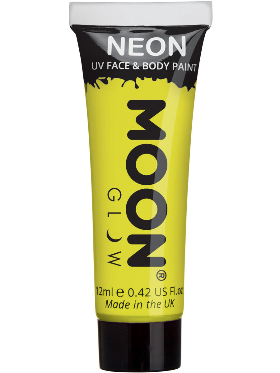 Smiffys Moon Glow Intense Neon UV Face Paint, Intense Yell CD für Unisex