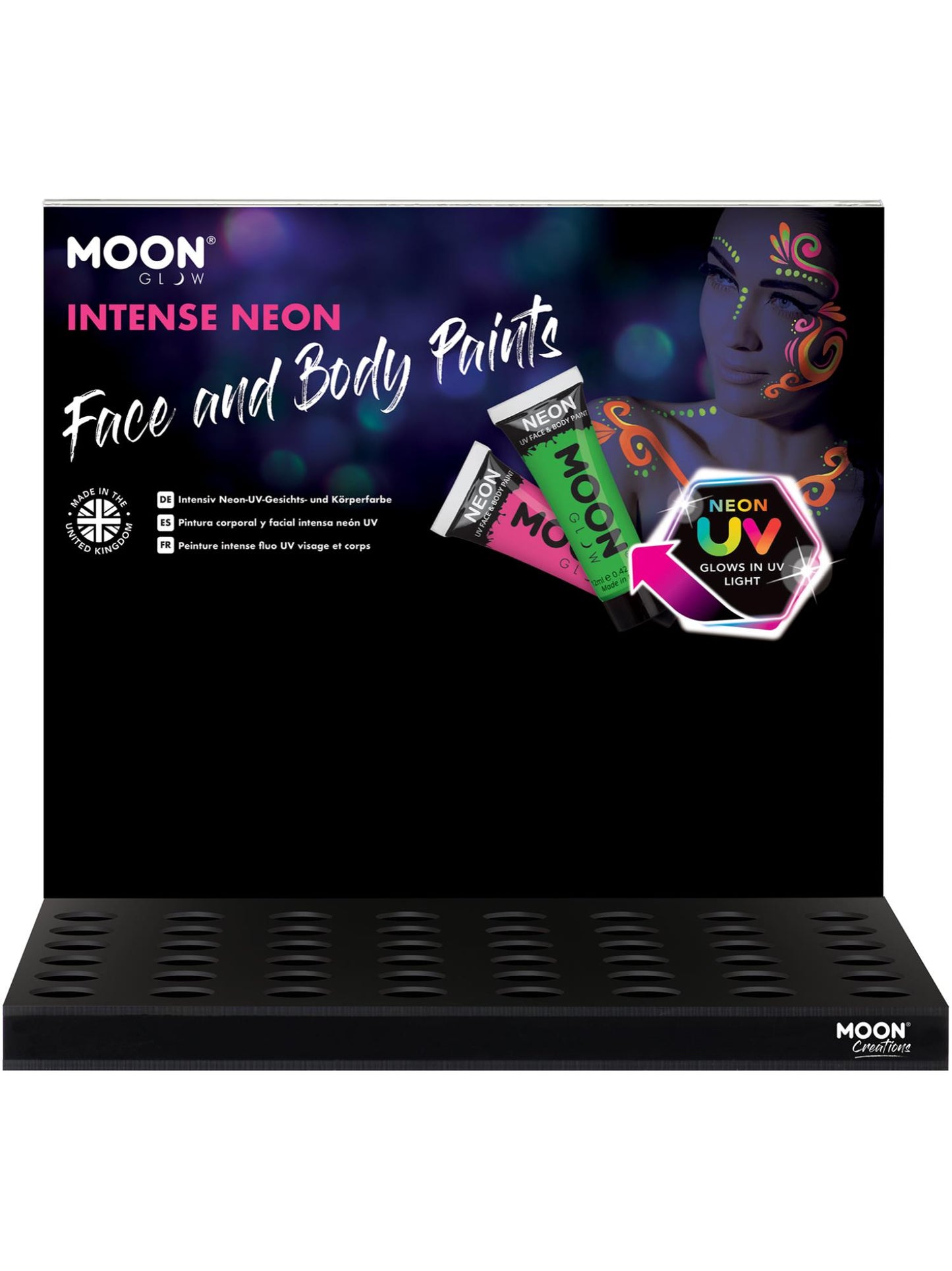 Smiffys Moon Glow Intense Neon UV Face Paint, SF für Unisex