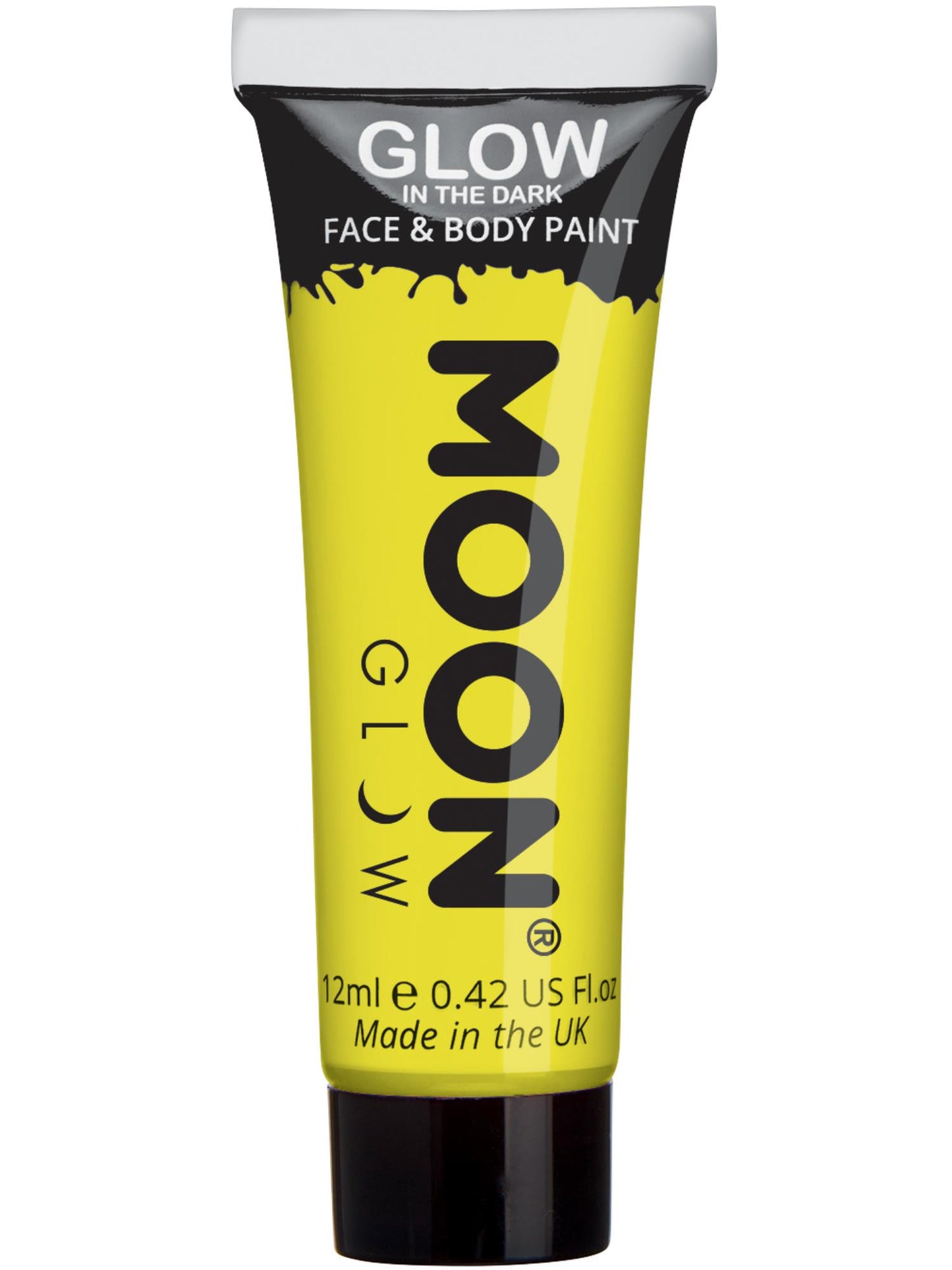 Smiffys Moon Glow - Glow in the Dark Face Paint, Yellow CD für Unisex