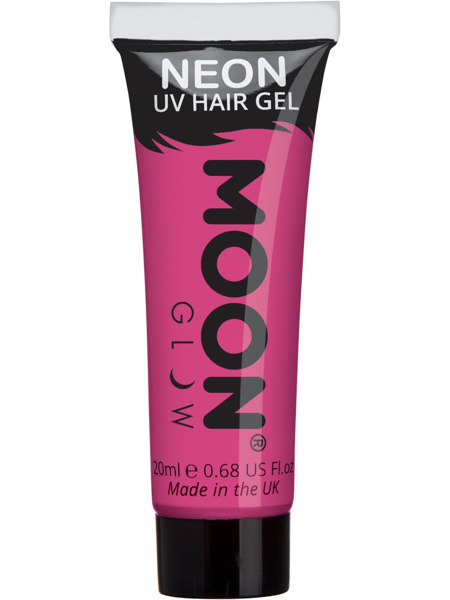 Smiffys Moon Glow Intense Neon UV Hair Gel, Intense Pink CD für Unisex