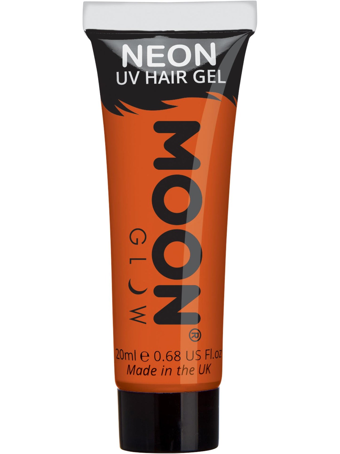 Smiffys Moon Glow Intense Neon UV Hair Gel, Intense Orange CD für Unisex