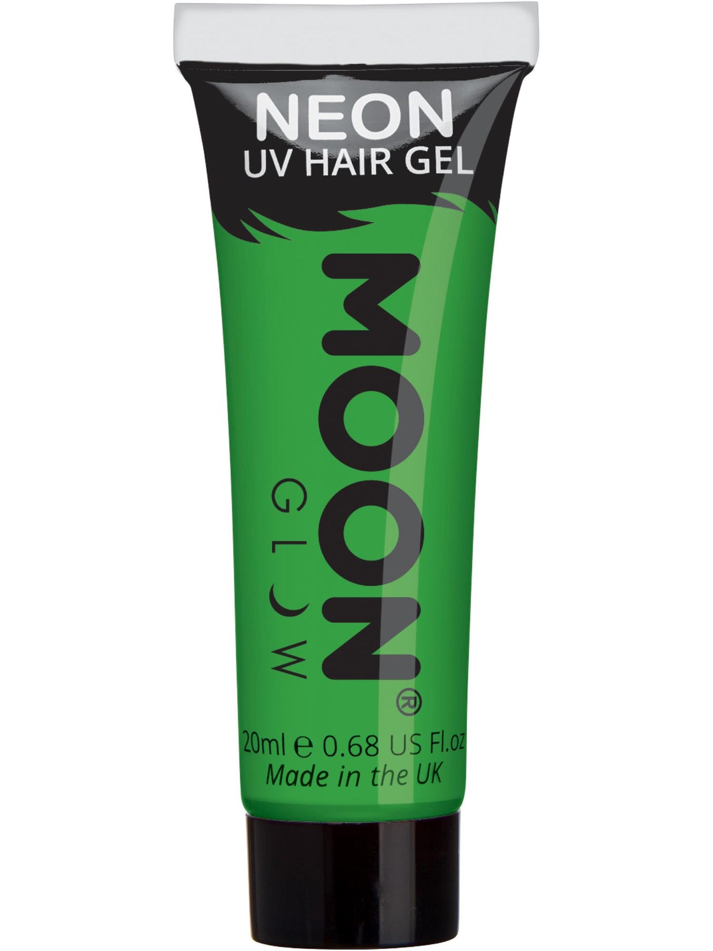 Smiffys Moon Glow Intense Neon UV Hair Gel, Intense Green CD für Unisex