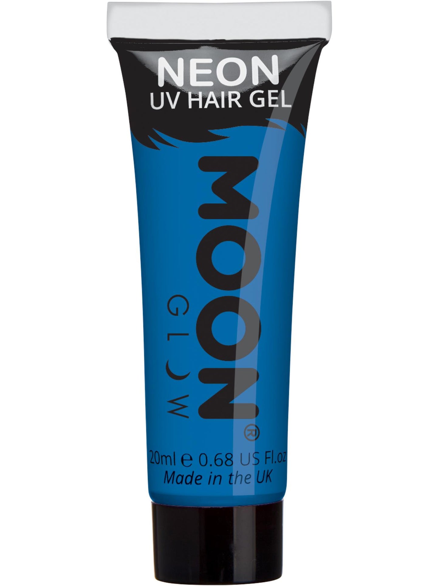 Smiffys Moon Glow Intense Neon UV Hair Gel, Intense Blue CD für Unisex