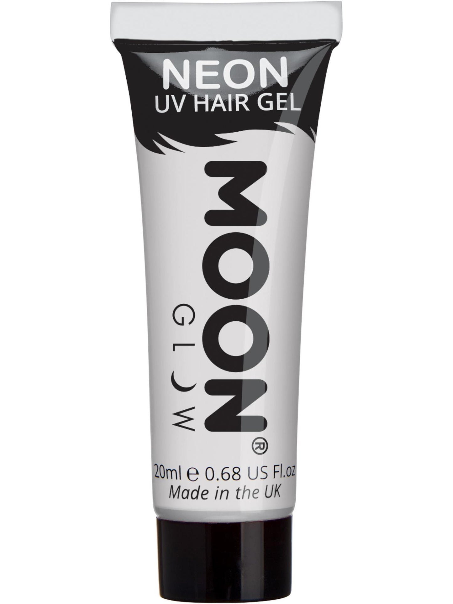 Smiffys Moon Glow Intense Neon UV Hair Gel, White CD für Unisex