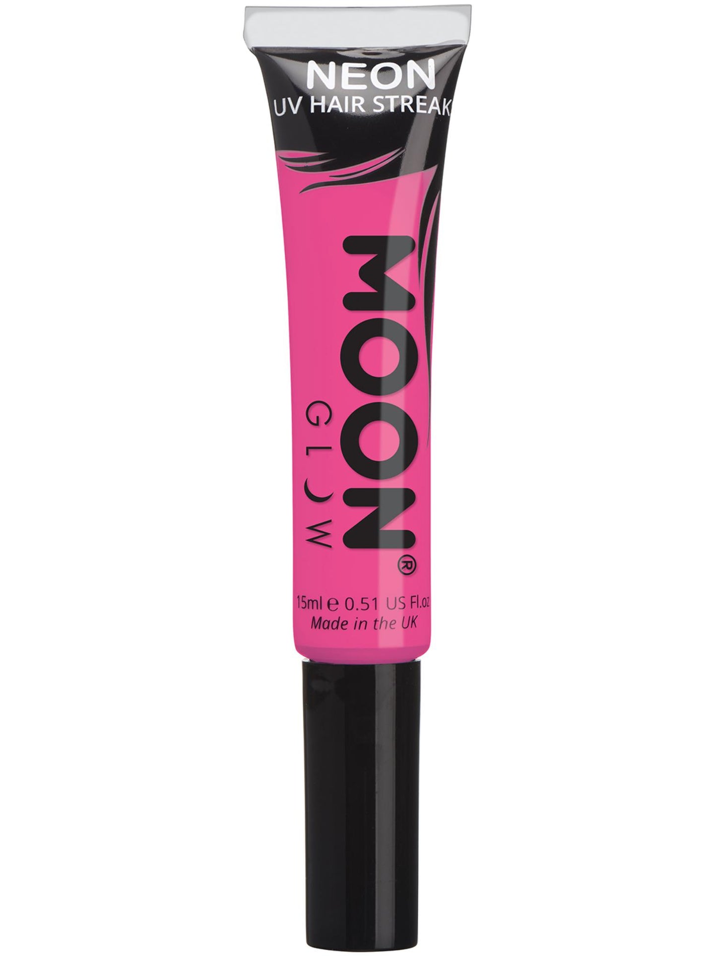 Smiffys Moon Glow Intense Neon UV Hair Streaks, Intense Pi CD für Unisex