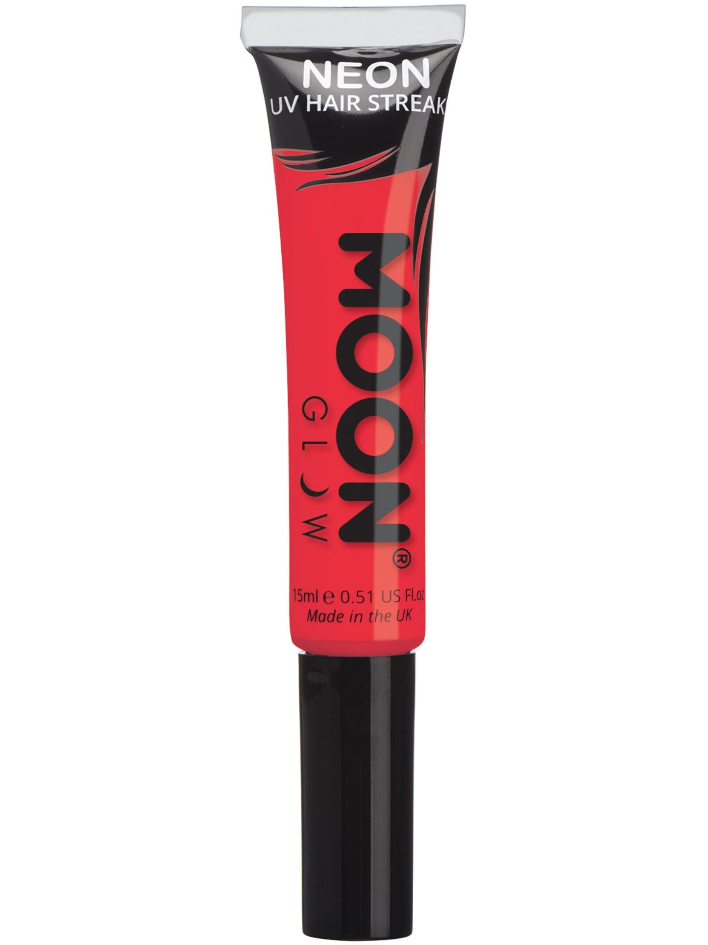 Smiffys Moon Glow Intense Neon UV Hair Streaks, Intense Re CD für Unisex
