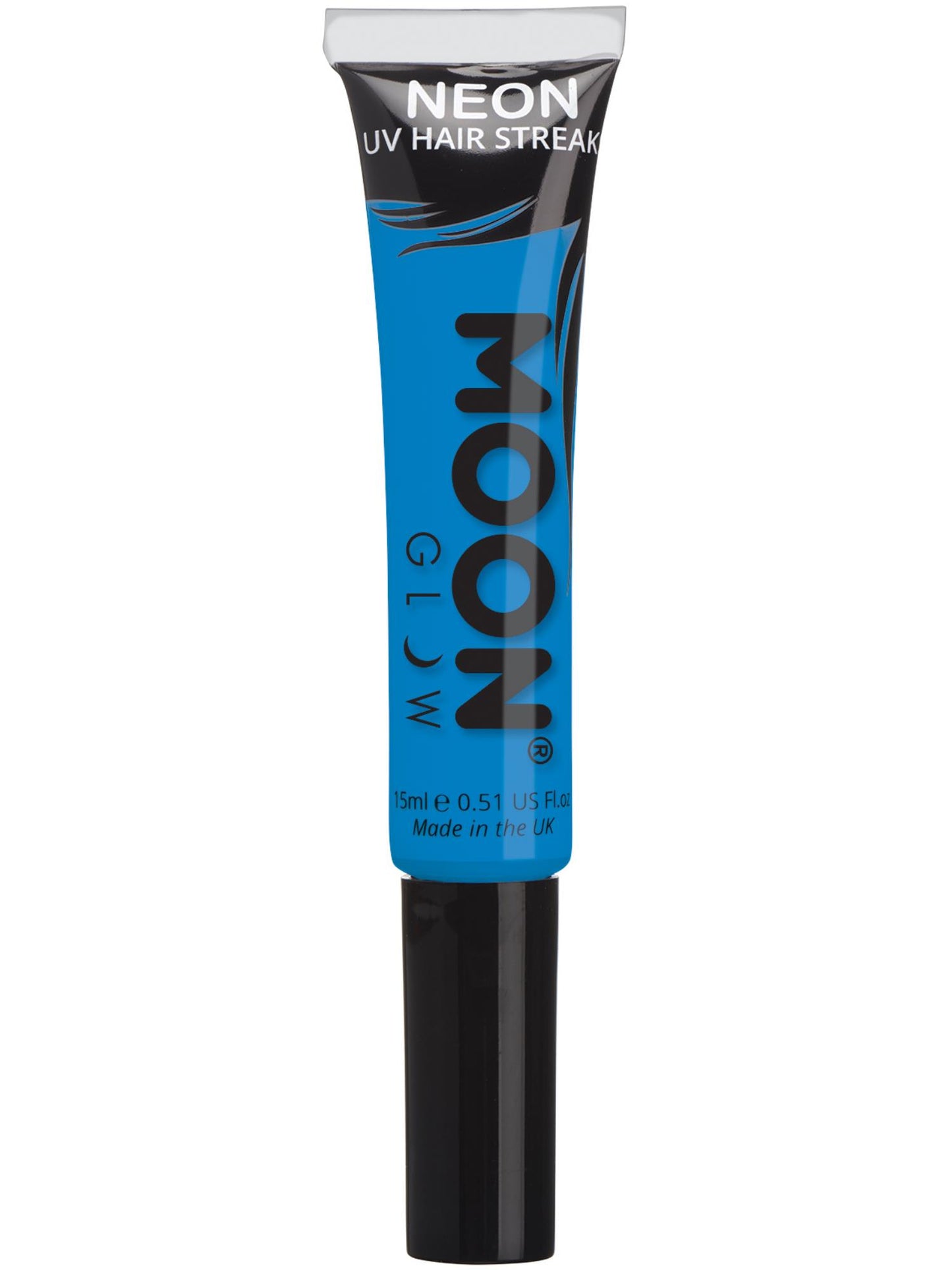Smiffys Moon Glow Intense Neon UV Hair Streaks, Intense Bl CD für Unisex