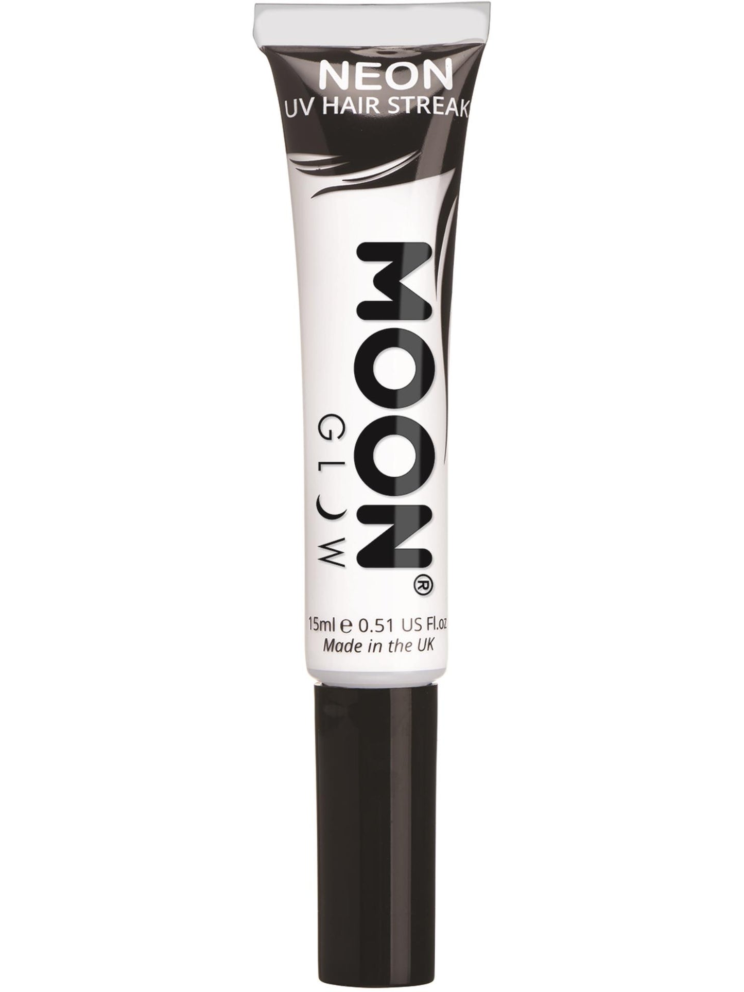Smiffys Moon Glow Intense Neon UV Hair Streaks, White CD für Unisex