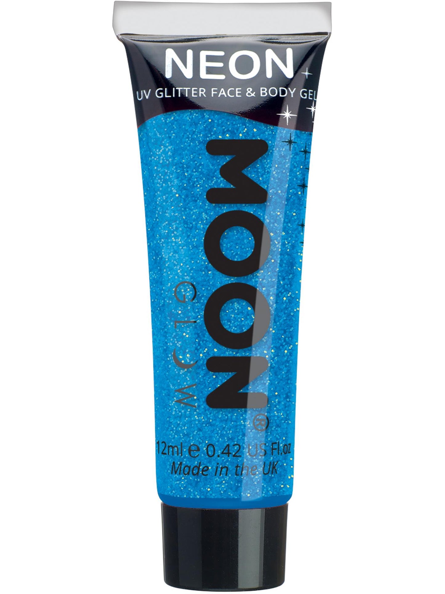 Smiffys Moon Glow Neon UV Fine Glitter Gel, Blue CD für Unisex