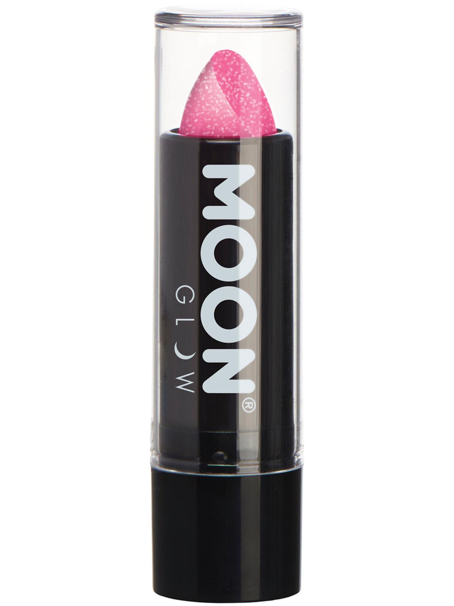 Smiffys Moon Glow - Neon UV Glitter Lipstick, Hot Pink CD für Unisex