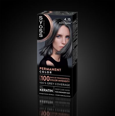 SYOSS SYOSS Permanent Color Haarfarbe 4,15 Gris Antracita 1 Anwendung Kosmetik